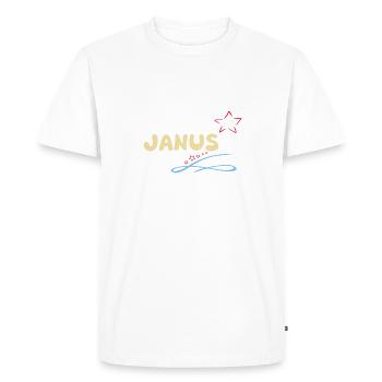 Cadeau Janus - T-shirt Premium bio Homme - blanc - Devant - Nico (187cm)