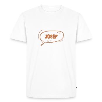 Josef - T-shirt Premium bio Homme - blanc - Devant - Nico (187cm)