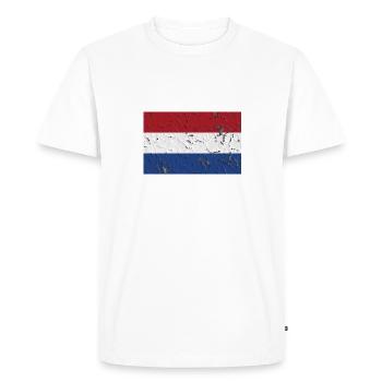 Pays-Bas - T-shirt Premium bio Homme - blanc - Devant - Nico (187cm)