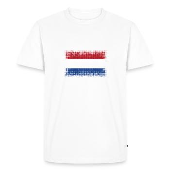 Pays-Bas en tant que Pays-Bas - T-shirt Premium bio Homme - blanc - Devant - Nico (187cm)