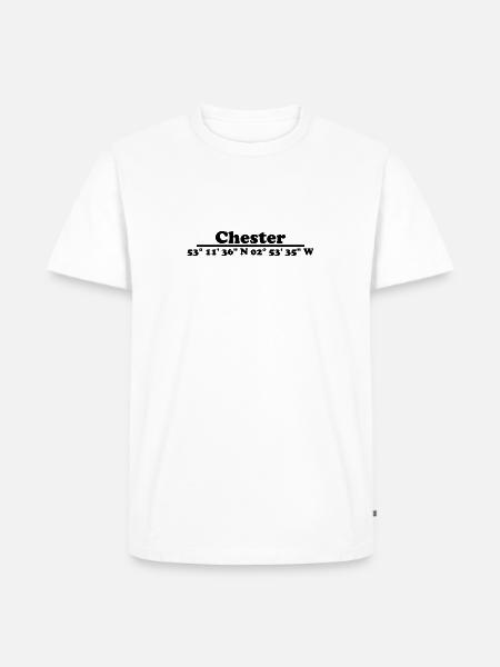 Coordonnées de Chester - T-shirt Premium bio Homme - blanc