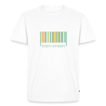 L’étudiant en art en tant qu’art - T-shirt Premium bio Homme - blanc - Devant - Nico (187cm)