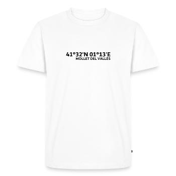Mollet del Vallès Coordinates - Men's Premium Organic T-Shirt - white - Front - Nico (187cm)