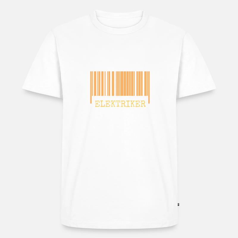Strichcode ELEKTRIKER - Männer Premium Bio T-Shirt - undefined