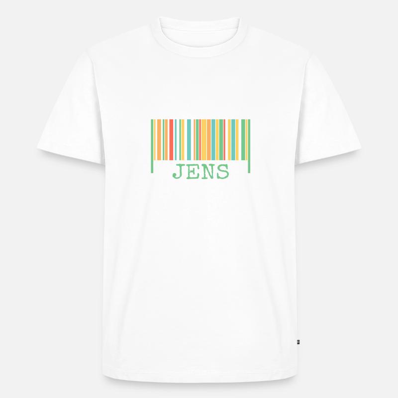 Strichcode Jens - Männer Premium Bio T-Shirt - undefined