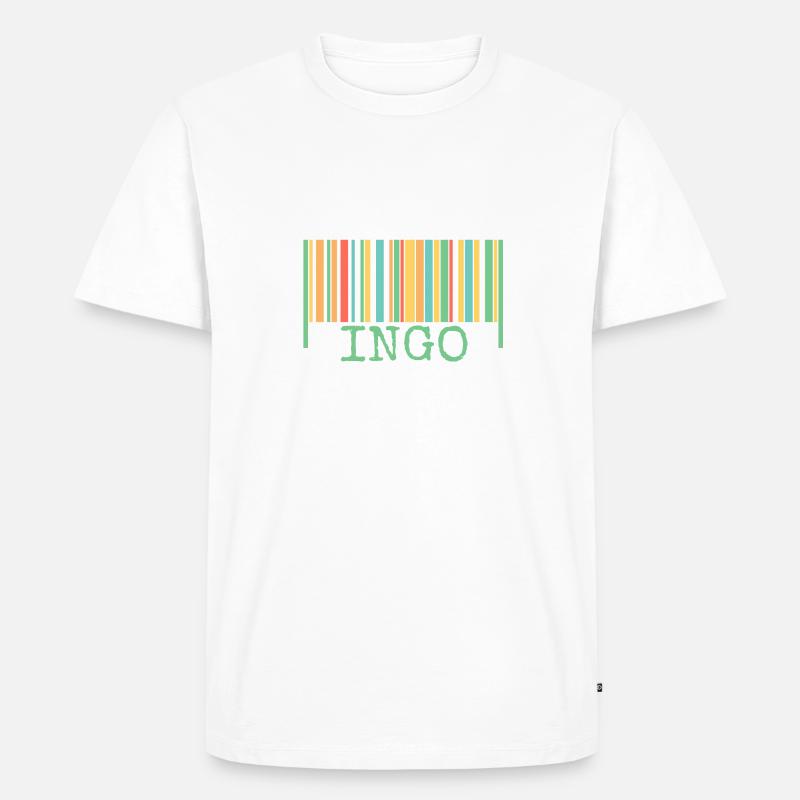 Strichcode Ingo - Männer Premium Bio T-Shirt - undefined
