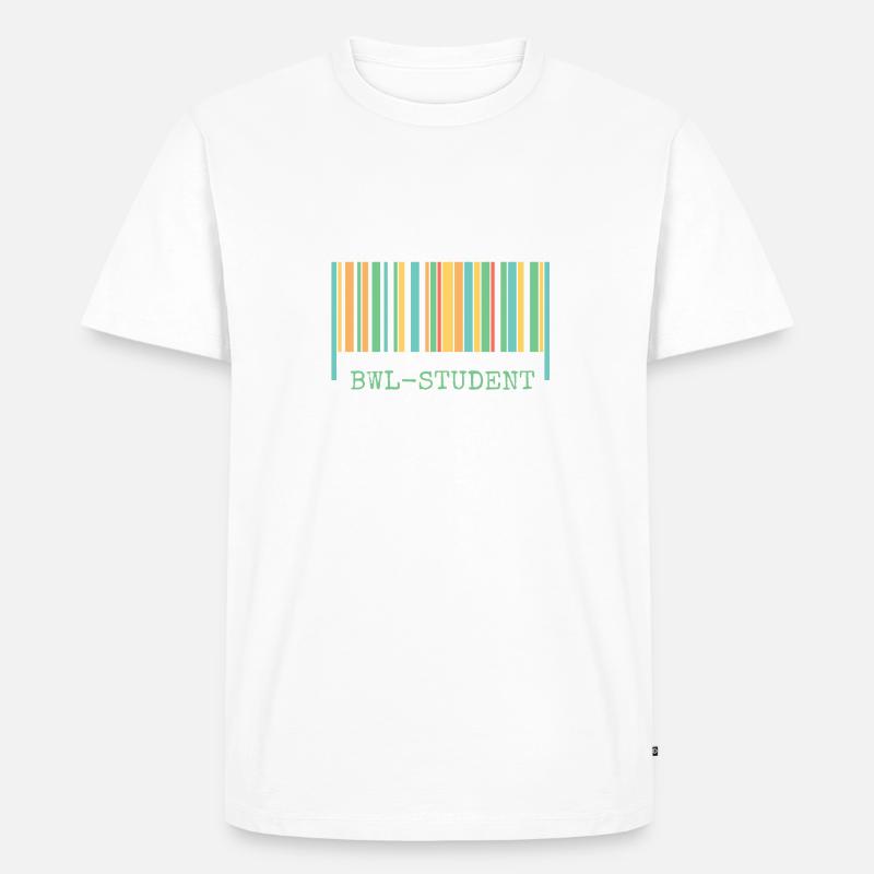Strichcode bwl Student - Männer Premium Bio T-Shirt - undefined