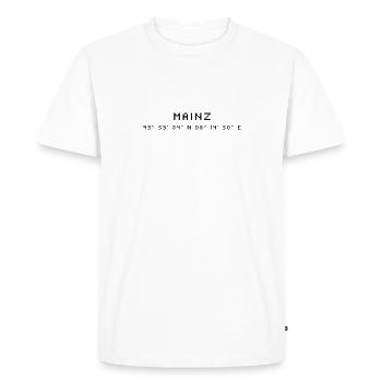 Mainz coordinates - Men's Premium Organic T-Shirt - white - Front - Nico (187cm)