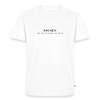 Aachen coordinates - Men's Premium Organic T-Shirt - white - Front - Nico (187cm)