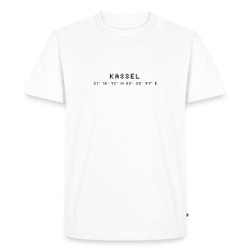 Kassel coordinates - Men's Premium Organic T-Shirt - white - Front - Nico (187cm)
