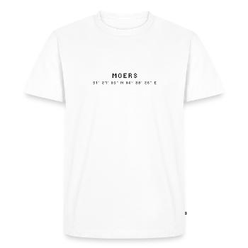 Moers coordinates - Men's Premium Organic T-Shirt - white - Front - Nico (187cm)