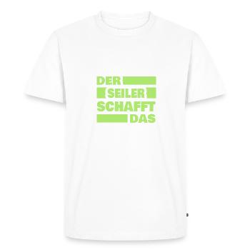 Cordonnier - T-shirt Premium bio Homme - blanc - Devant - Nico (187cm)