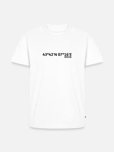 Nice coordinates - Men's Premium Organic T-Shirt - white