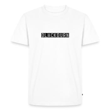 Panneau de l’aéroport de Blackburn - T-shirt Premium bio Homme - blanc - Devant - Nico (187cm)