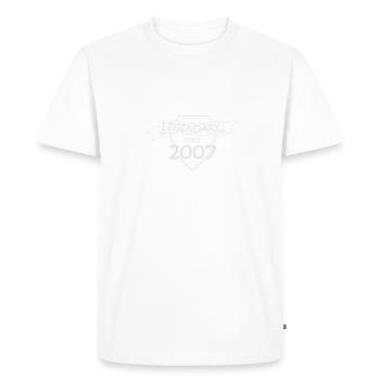Legandary Legendary since 2007 - Men's Premium Organic T-Shirt - white - Front - Nico (187cm)