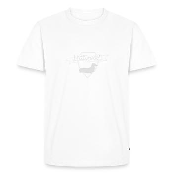 Legandary Legendary Dachshund Dog - Men's Premium Organic T-Shirt - white - Front - Nico (187cm)
