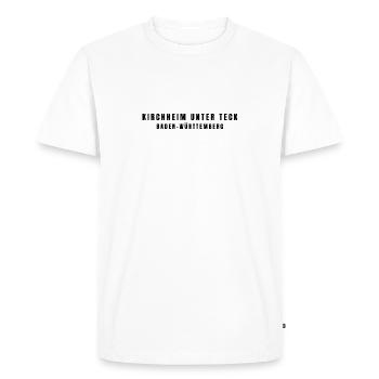 Kirchheim unter Teck, Baden-Württemberg - Men's Premium Organic T-Shirt - white - Front - Nico (187cm)