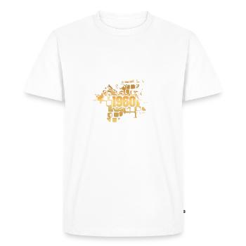 1960 - T-shirt Premium bio Homme - blanc - Devant - Nico (187cm)