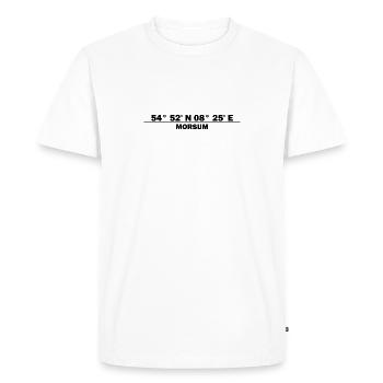 Coordonnées de Morsum - T-shirt Premium bio Homme - blanc - Devant - Nico (187cm)