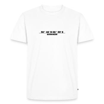 Bornheim coordinates - Men's Premium Organic T-Shirt - white - Front - Nico (187cm)