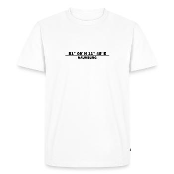 Naumburg coordinates - Men's Premium Organic T-Shirt - white - Front - Nico (187cm)