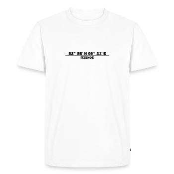 Itzehoe Coordinates - Men's Premium Organic T-Shirt - white - Front - Nico (187cm)