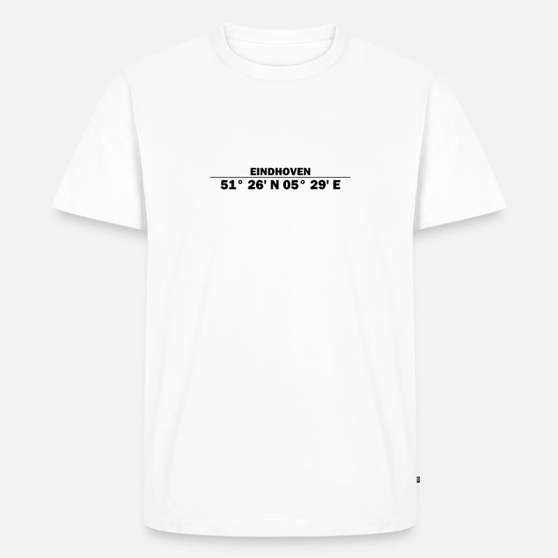 Eindhoven coordinates - Men's Premium Organic T-Shirt - white
