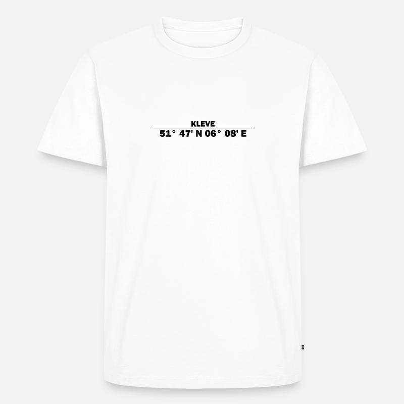 Kleve coordinates - Men's Premium Organic T-Shirt - white