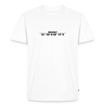 Bocholt coordinates - Men's Premium Organic T-Shirt - white - Front - Nico (187cm)