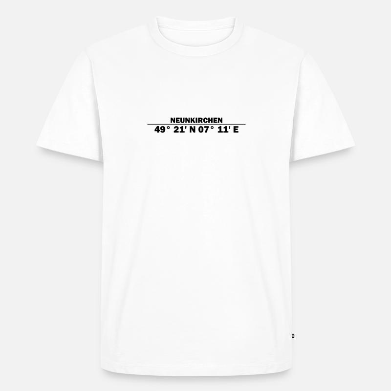 Neunkirchen coordinates - Men's Premium Organic T-Shirt - white