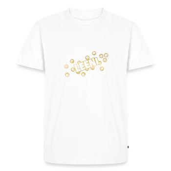 prénom Leeni - T-shirt Premium bio Homme - blanc - Devant - Nico (187cm)