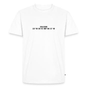 Coordonnées Soledad Mexico - T-shirt Premium bio Homme - blanc - Devant - Nico (187cm)
