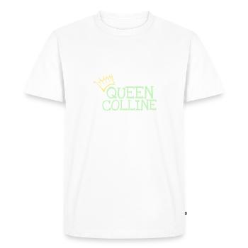 Prénom Colline - T-shirt Premium bio Homme - blanc - Devant - Nico (187cm)