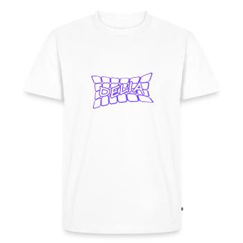Name: Delia - Men's Premium Organic T-Shirt - white - Front - Nico (187cm)