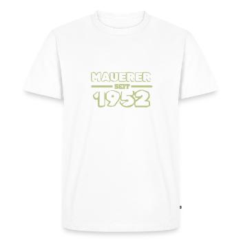 Maurer 1952 - T-shirt Premium bio Homme - blanc - Devant - Nico (187cm)