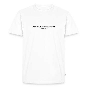 Weilheim en Haute-Bavière, en Bavière - T-shirt Premium bio Homme - blanc - Devant - Nico (187cm)