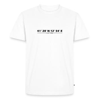 Coordonnées Latina - T-shirt Premium bio Homme - blanc - Devant - Nico (187cm)