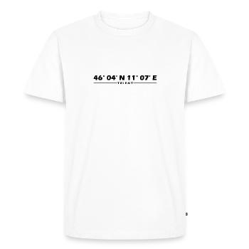 Coordonnées de Trente - T-shirt Premium bio Homme - blanc - Devant - Nico (187cm)
