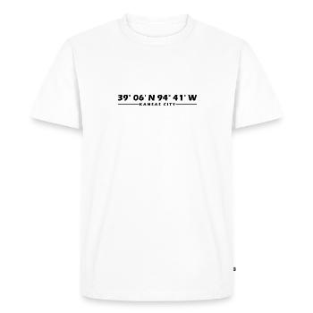 Kansas City Coordinates - Men's Premium Organic T-Shirt - white - Front - Nico (187cm)