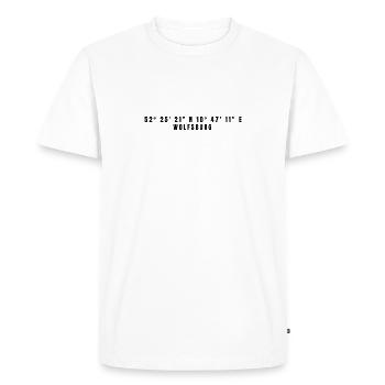 Wolfsburg Lower Saxony Coordinates - Men's Premium Organic T-Shirt - white - Front - Nico (187cm)