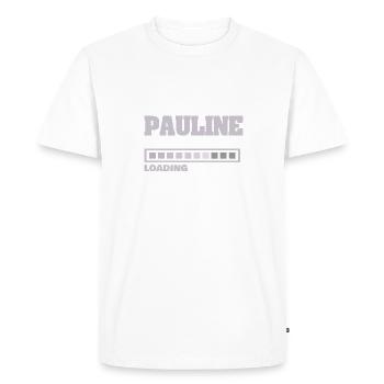 Pauline bébé - T-shirt Premium bio Homme - blanc - Devant - Nico (187cm)