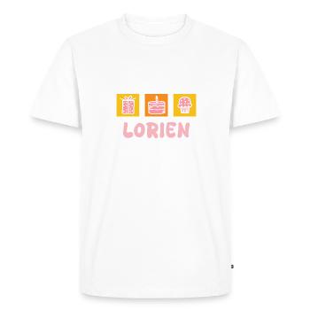 Lorien as a given name - Men's Premium Organic T-Shirt - white - Front - Nico (187cm)