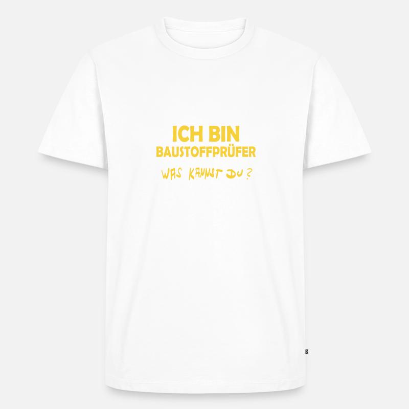 Baustoffprüfer - Männer Premium Bio T-Shirt - undefined