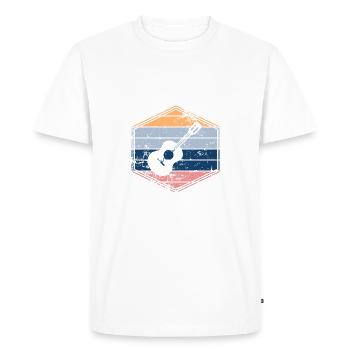 Ukulele - T-shirt Premium bio Homme - blanc - Devant - Nico (187cm)