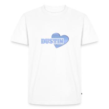 Poussière d’or - T-shirt Premium bio Homme - blanc - Devant - Nico (187cm)
