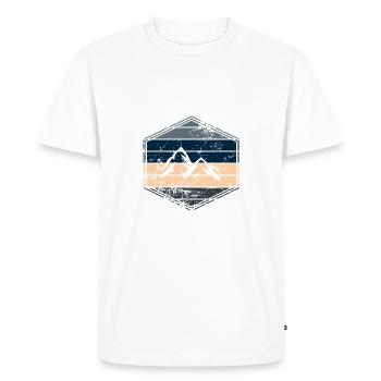 Berg - T-shirt Premium bio Homme - blanc - Devant - Nico (187cm)