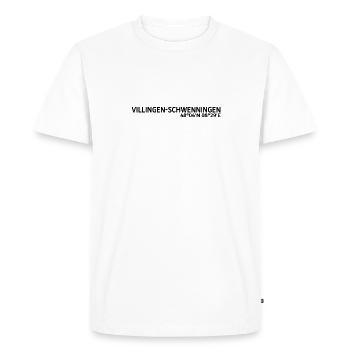 Coordonnées de Villingen-Schwenningen - T-shirt Premium bio Homme - blanc - Devant - Nico (187cm)