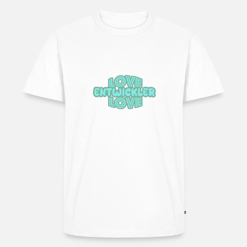 Entwickler als Spruch - Männer Premium Bio T-Shirt - undefined