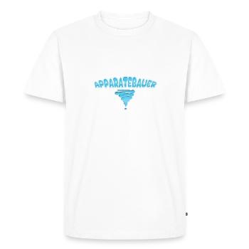 Apparatus builder as a profession - Men's Premium Organic T-Shirt - white - Front - Nico (187cm)