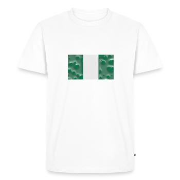 Nigéria - T-shirt Premium bio Homme - blanc - Devant - Nico (187cm)